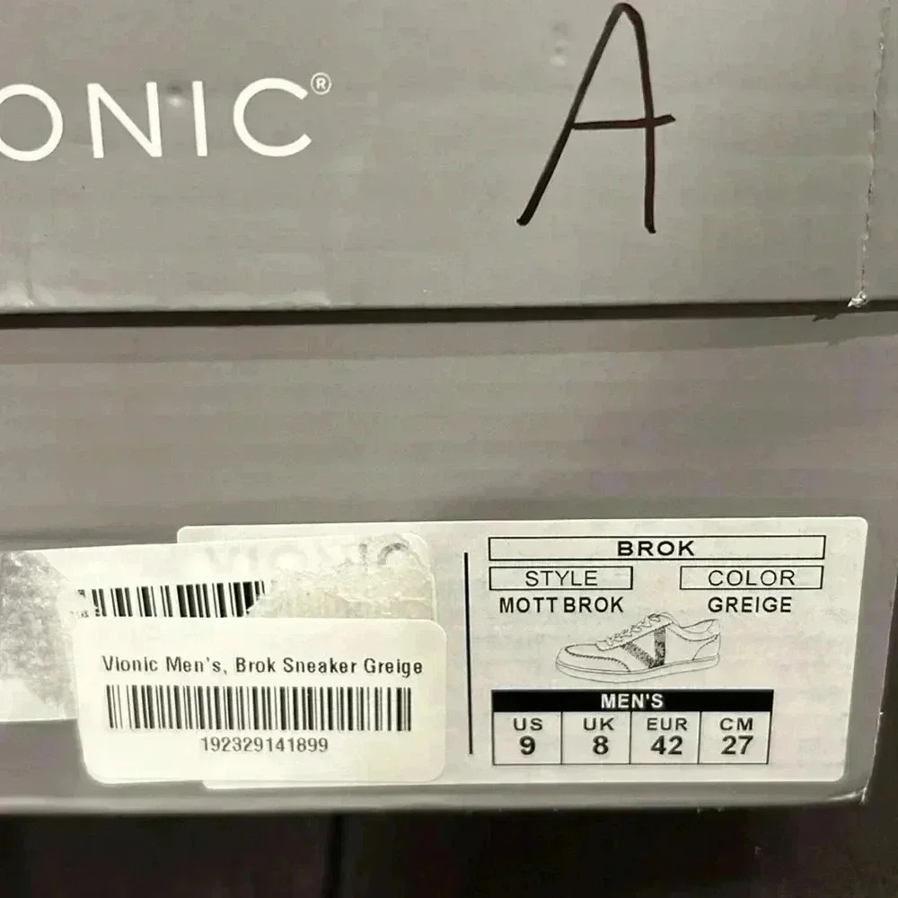 Vionic Men's Mott Brok Lace Up Sneaker 9 & 10 - Picture 7 of 8